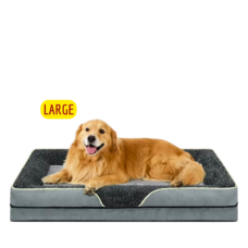 Lavish Pets Bed Plush Mattress Light Grey (Large) Lavish Pets Bed Plush Mattress Light Grey (Large)